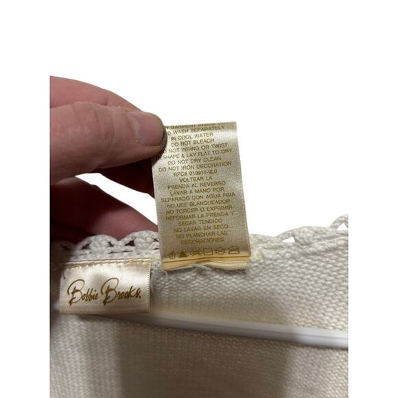 Vintage Bobbie Brooks Embroidered "Teacher" Vest Floral /Heart Design Womens XL - Picture 5 of 7